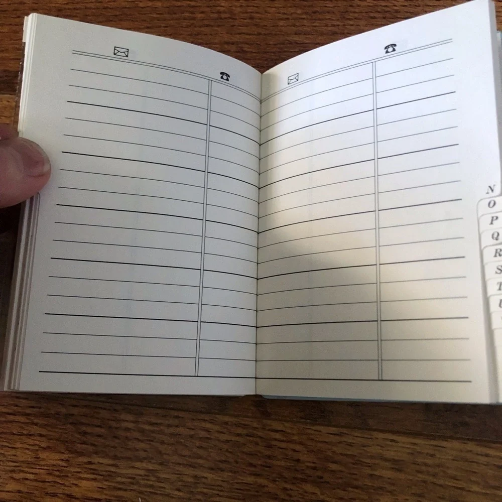 Vintage swan address book